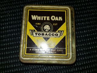 Vintage 1 Ounce White Oak Tobacco Tin.