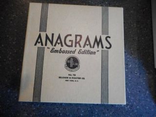 Vintage Anagrams Game ‘Embossed Edition’ by Selchow & Righter No.  79 2