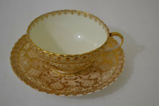 BROWN WESTHEAD MOORE CAULDON WARE CUP WITH SAUCER 2