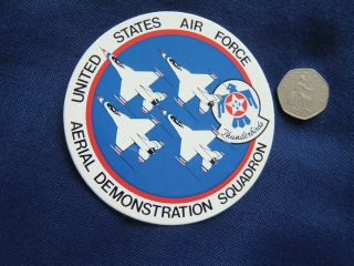 Usaf Thunderbirds Aerial Demonstration Squadron Vinyl Sticker/zap