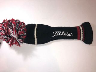 Vintage Titleist Wool Knit Pom Driver And/or Fairway Wood Headcover -