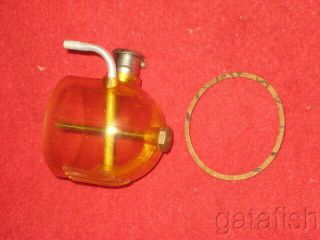 Vintage Amber Fuel Tank For Cyclone Gas Model Airplane Engine