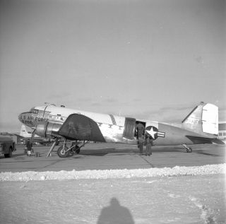 Usaf,  Douglas C - 47d,  0 - 16266,  Circa 1960s,  Large Size Negative