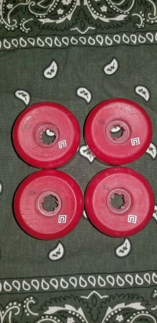 Powell Peralta Nos Mini Rat 57mm 90a Red Skateboard Wheels Set Of 4