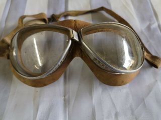 Vintage Antique Motorcycle Goggles.  Steam Punk Goggles