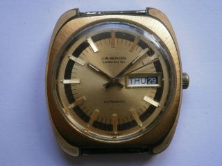 Vintage gents wristwatch J.  W.  BENSON automatic watch spares ETA 2789 3