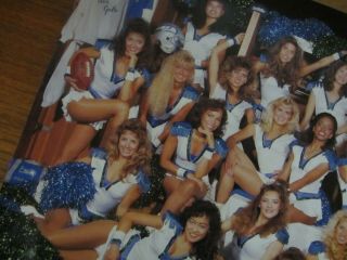 Vintage 1988 Seattle Seahawks Cheerleaders SeaGals Poster 16x22 2