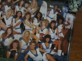 Vintage 1988 Seattle Seahawks Cheerleaders SeaGals Poster 16x22 3