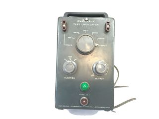 Vintage Heathkit Test Oscillator Model To - 1 Powers Up