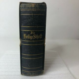 Antique German Bible Die Bibel Heilige Schrift Dr Martin Luthers Concordia 1910