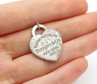 Tiffany & Co.  925 Sterling Silver - Vintage Return To Love Heart Pendant - P11116