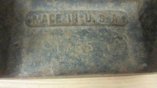 R.  S Co Richardson Scale? 20 LB weight 20 Cast Iron Grip Handle Antique Vtg 1765 3