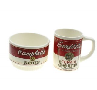 Vintage Set Of 2 Campbell 