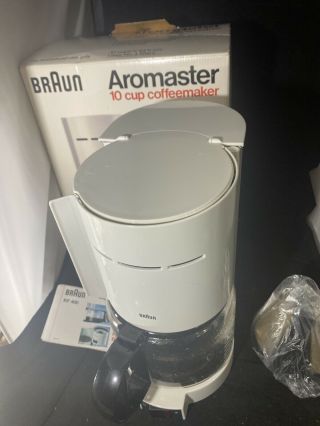 Vintage Braun Aromaster Drip Coffee Maker 10 Cup 4085 Kf 400 White Box