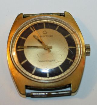 Vintage Certina Water King 215 Wrist Watch Plaque G20 5206 210 - 5
