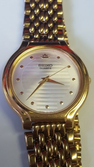 Seiko Vintage Gents Gold Plated Quartz Watch
