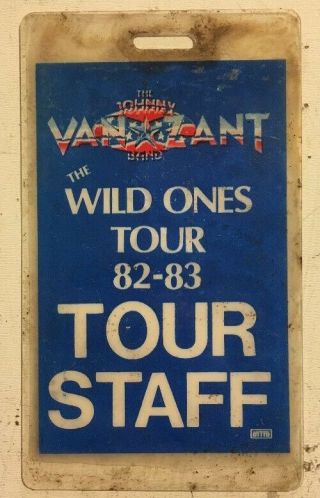 The Johnny Van Zant Band Vintage Concert Tour Backstage Pass