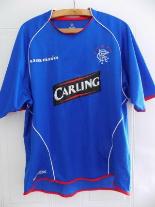 2005 2006 Fc Rangers Umbro Home Football Soccer Jersey Shirt Vintage L