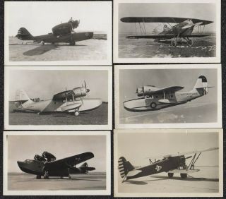 Lqqk 6 Vintage 1940s,  Military Aircraft Photos,  W/names On Backs 48