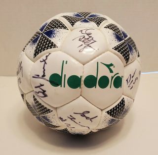 Rampage Signed Aaa Champions Vintage Diadora Size 4 Soccer Ball