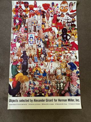 Vintage Objects Selected By Alexander Girard Fpr Herman Miller Poster