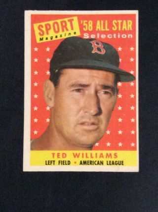 1958 Topps Ted Williams All Star 485