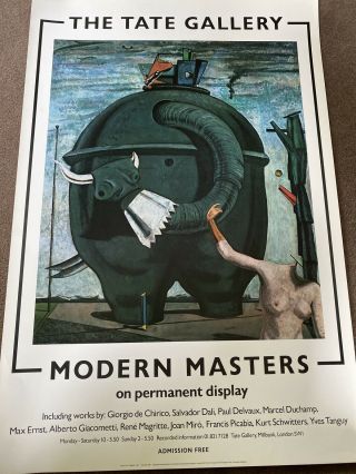 Vintage 1985 The Tate Gallery Poster