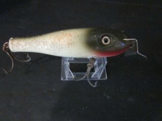 Old Vintage Snook Bait Co Wood Fishing Lure Plug Striped Bass Surf Cast Swimmer