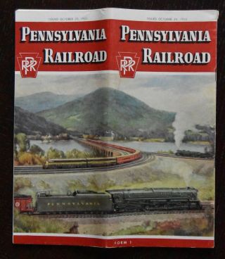 Pennsylvania Railroad 1950 Timetable - Broadway Limited - Grif Teller - Prr - Exc