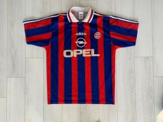 Bayern Munich Home Football Shirt 1996/1997 Vintage Germany Jersey Adidas Size M