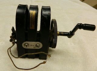 Antique Western Electric 3 Bar Bell Telephone Magneto W/ Crank Handle
