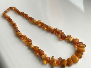 Natural Vintage Amber Beads Antique Baltic Old Necklac 41,  03 gr 2
