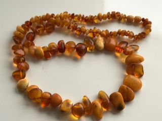 Natural Vintage Amber Beads Antique Baltic Old Necklac 41,  03 gr 3