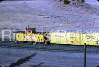 Slide Up 25706 Caboose P Union Pacific Gbw 4255 Green Bay Western 1977