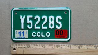 License Plate,  Colorado,  2000,  Motorcycle,  Y 52286