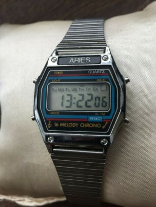 Vintage Watch Aries (montana) Melody Watch Vintage Digital Watch Early 1980s