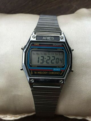 Vintage Watch ARIES (MONTANA) Melody Watch Vintage Digital Watch Early 1980s 2