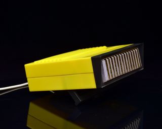 Vintage 80s Tabletop Fan Heater By Farel,  Poland / Space Age Design /