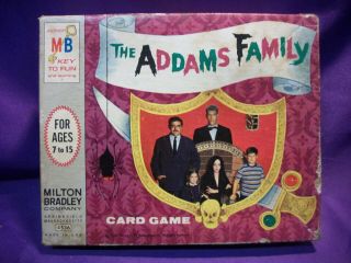 The Addams Family Card Game 1965 Complete Vintage Milton Bradley Tv Show 4536