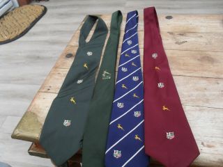 Vintage Rugby Football Ties Lions 3 X 1974,  1969/70,  Spingboks South Africa