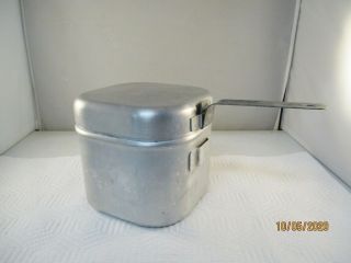 Vintage Coleman Cook Kit Aluminum Pot/pan For Model 502 Stove Storage Container