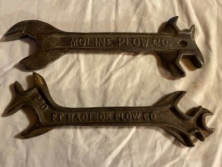 Old Antique Ft Madison 260 Plow Co Farm Implement Wrench Tool Moline Plow Co Jd