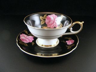Royal Bayreuth Teacup And Saucer Set Cabbage Roses - Germany