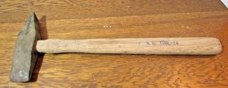 Vintage 14 " Hammer/mallet Woodworking W/ Handle A
