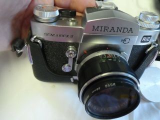 Vintage Miranda Sensorex II 35mm Camera with 50mm F1.  8 Lens 3