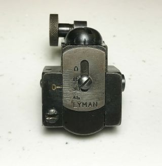 Vintage Lyman 57sme Target Receiver Sight Set For Mauser,  Springfield,  Sako,  Etc