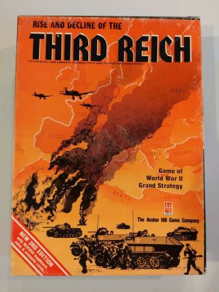 Rise And Decline Of The Third Reich Vintage Avalon Hill Board Game