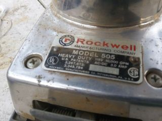 GROOVY ROCKWELL Heavy Duty Sander Model 505 1/2 sheet Vintage Power Tool 3