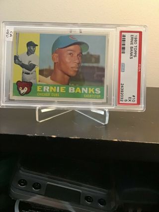 1960 Topps Ernie Banks Chicago Cubs 10 Baseball Card Psa Graded