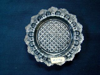 Antique Flint Glass Cup Plate Lee Rose 54 Scarce; Eapg,  Lacy,  Boston Sandwich
